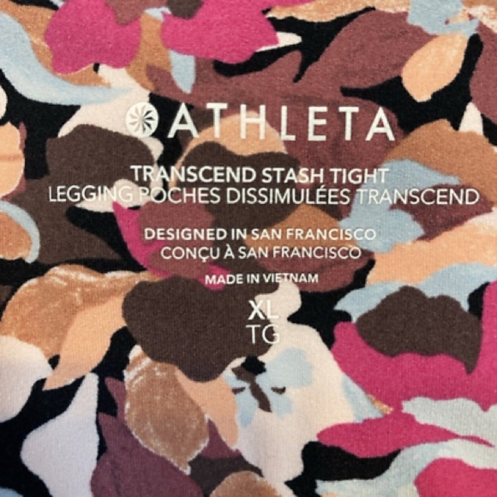 Athleta Pink Camo Leggings - Picture 5 of 7